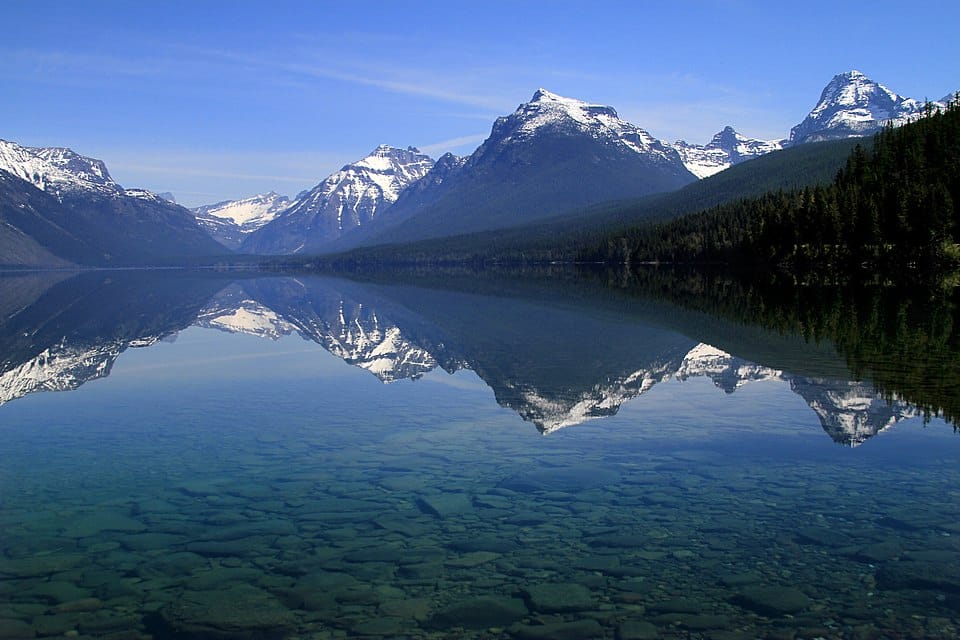 Calm lake with mountain reflection - EMDR therapy for childhood trauma